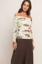 CREAM & BLOOM DELIGHT POWER MESH TOP