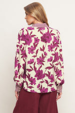 SWEET BOTANICAL CHARM WOVEN TOP