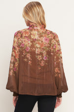 EARTHLY ROMANCE WOVEN TOP