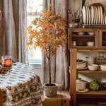 52 Inch Potted Foliage Maple Leaf Faux Tree