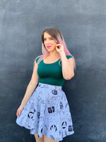 Retro Boat Neck Top in Hunter Green