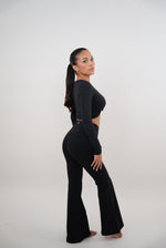 I Am Present Black Stretch Flare Legging