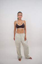 I Accept Change with Grace Beige Versatile Relaxed Fit Pant