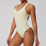 Seamless Yoga Jumpsuit Set Casual Back Base Tight One-piece Corset SlimBodysuit Yoga Suit Suspender Sports Fitness Suits Women