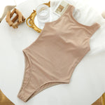 2026 Women One Piece Swimsuit Sexy Swimwear Female Solid Push Up Thong Bather Bathing Suit Monokini Brazilian Swimming Suits