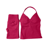 NCLAGEN Yoga Sets Women Gym Clothes ongline Strappy Top Shorts Activewear Sports 2 Piece Fitness Suit Running Workout Sportwear