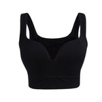 Women Wireless Sports Bra Fitness Running Vest Gym Workout Underwear Padded Tops Bralette Breathable Brassiere Push Up Bras