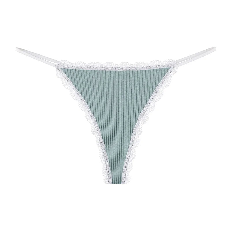 Lace Cotton Panties Sexy Women Briefs Underwear Thong Soft G StringIntimates Ladies Female Panty Lingerie