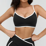 Women Bra Shockproof Gym Top Women Underwear Thin Strap Halter Sports Bras Scrunch Push-up Workout Yoga Tank Tops Women's Clothe