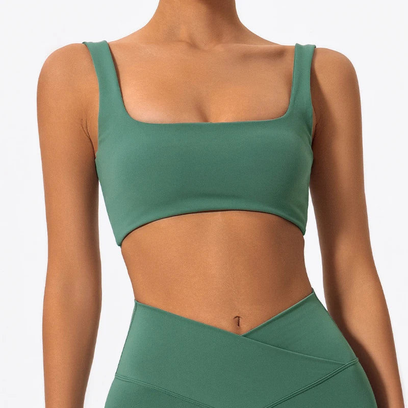 Hearuisavy Summer High Quality Sports Bra Push Up High Impact Gym Underwear Women Breathable Yoga Clothes Fitness Workout Top