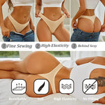 5Pcs Women Cotton Thongs Female Sexy Bikini Panties G-String Underwear Thongs Striped Panties Female Underwear T-Back Intimat