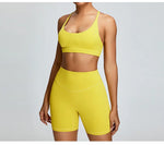 Solid Color Cross Back Women Fitness Underwear Sports Bra Running Top Gym Yoga Athletic Tight Workout Jog Soft With Backless Bra