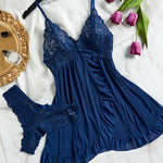 New Sexy Pink Lingerie Set Erotic Bra Nightdress Women Thong, Attractive, Breathable, Romantic Sexy Comfortable Sleepwear &Dress