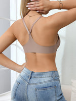Women's Bra Everyday Solid Color Metal Front Clasp Push-Up Bra Lined Small Bust Appears Larger Sexy Bras