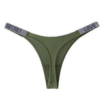 Letter Sexy Panties Women Thongs Rhinestones Diamonds G-string Sports Thong Low Waist Shorts Briefs T-back Fitness S-XL