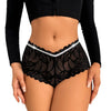 New Style Women's Sexy Lace Triangle Panties Solid Color Lace Panel Breathable Mesh Cotton Gusset High Elastic Comfort Underwear test
