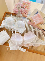 Japanese Style Lolita Princess Wind Lace Lace Lingerie Design for Girls Push-up Bra Women UnderwearPush Up Bra
