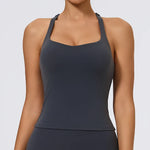 Hearuisavy Summer Woman Sports Vest I-Back Strap Design Gym Sportswear Breathable Quick Dry Fitness Tank Top Running Yoga Top