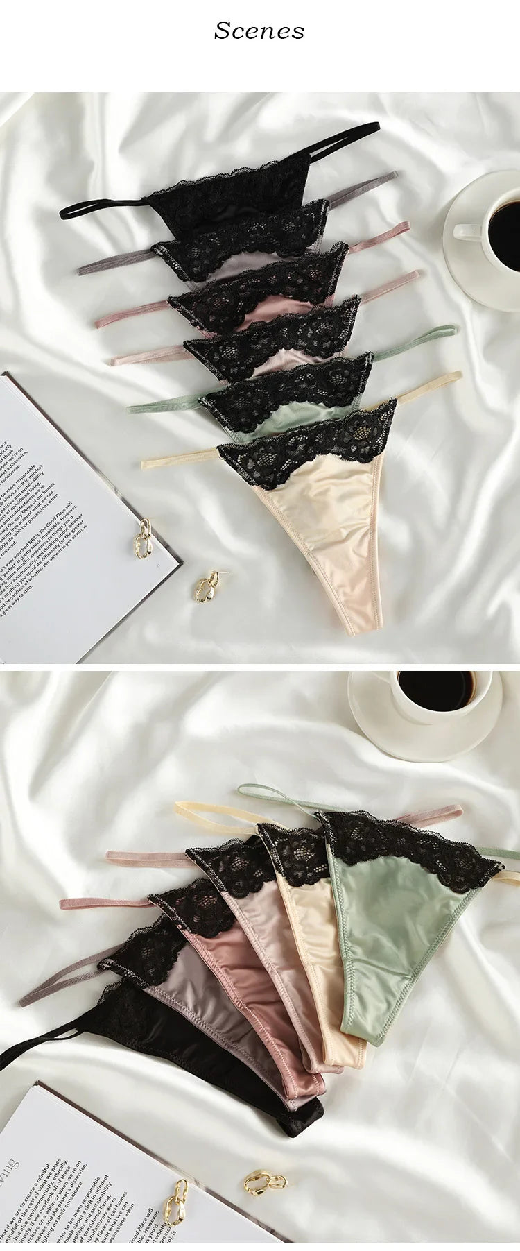 Lace Briefs Girls G string Sexy Panties Women Underwear Hollow Out Thong High Quality Seamless Underpants Lingerie Intimates