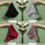 4PCS/Set Women Cotton Panties Sexy Low Waist Briefs Female Soft Breathable Underwear Button Design Fashion Comfortable Lingerie