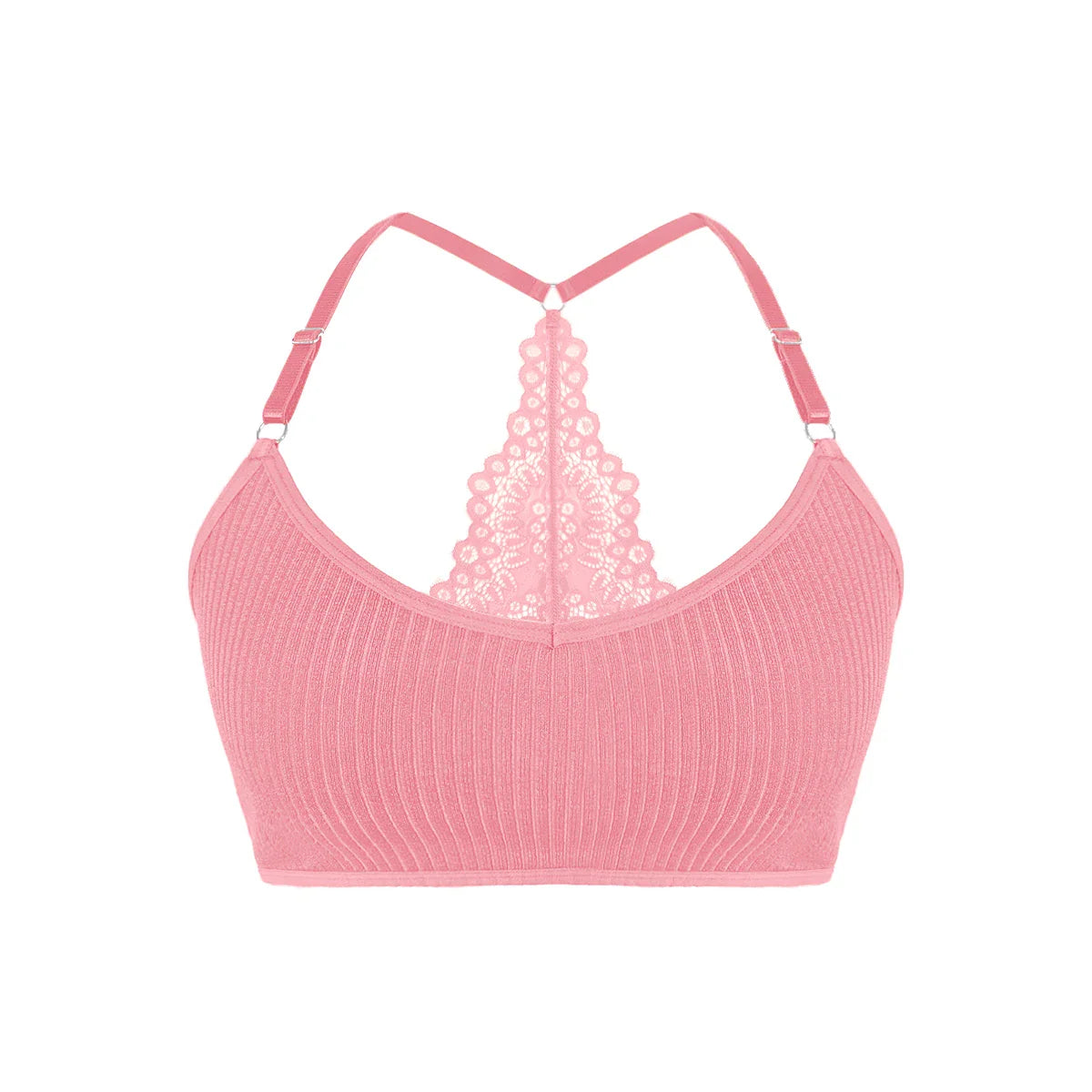 Sexy Women Underwear Backless Ribbed Bras Female Brassiere Breathable Camisole New Fashion Lingerie Solid Wireless Ladies Bras