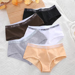 Women's Cotton Briefs Letter Belt Underwear Women Panties Sexy Breathable Briefs Female Stretch Ladies Soft Comfortable Lingerie