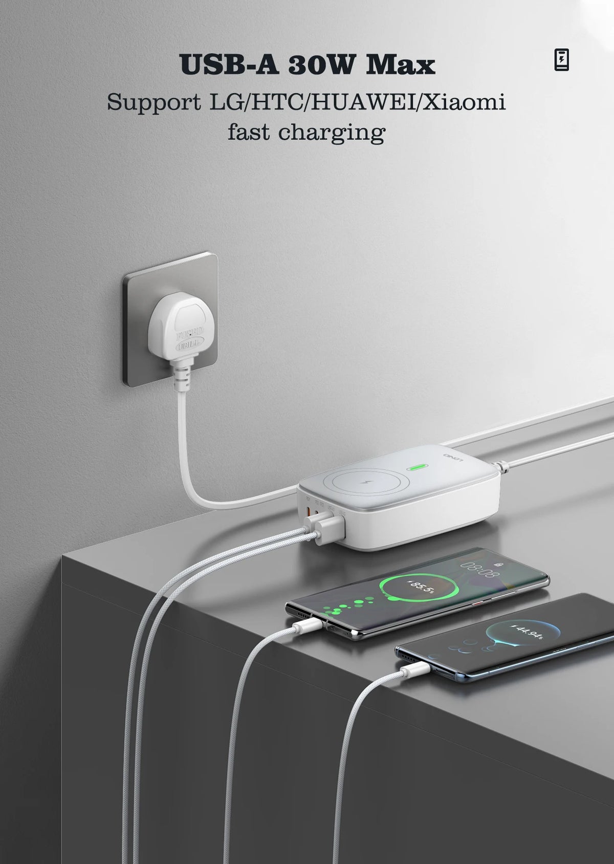 LDNIO 140W Fast Charger With Magsafe Wireless Charger For Iphone 16 15 14 13 12 Pro Max Phone/Laptop/iPad Usb fast Chargers
