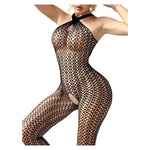 Sexy Woman Lingerie Hot Fishnet Bodystocking EroticNightdress Crotchless Sexy Women's Underwear Lace Bodysuit Cosplay Costume