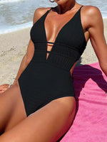 2024 Deep V One Piece Swimsuit Women Push Up Swimwear Female Sexy Summer Beachwear Swim for Bathing Suits Micro Korean Monokini