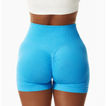 Summer Seamless High Waist Yoga Shorts Elasticity Sports Leggings Women Breathable Cycling Shorts Buttock Lift Gym Shorts Women