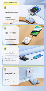 OnePlus Power Bank 200000mAh Portable Auxiliary Spare External Magnetic Battery Pack Wireless Charger For iPhone Xiaomi