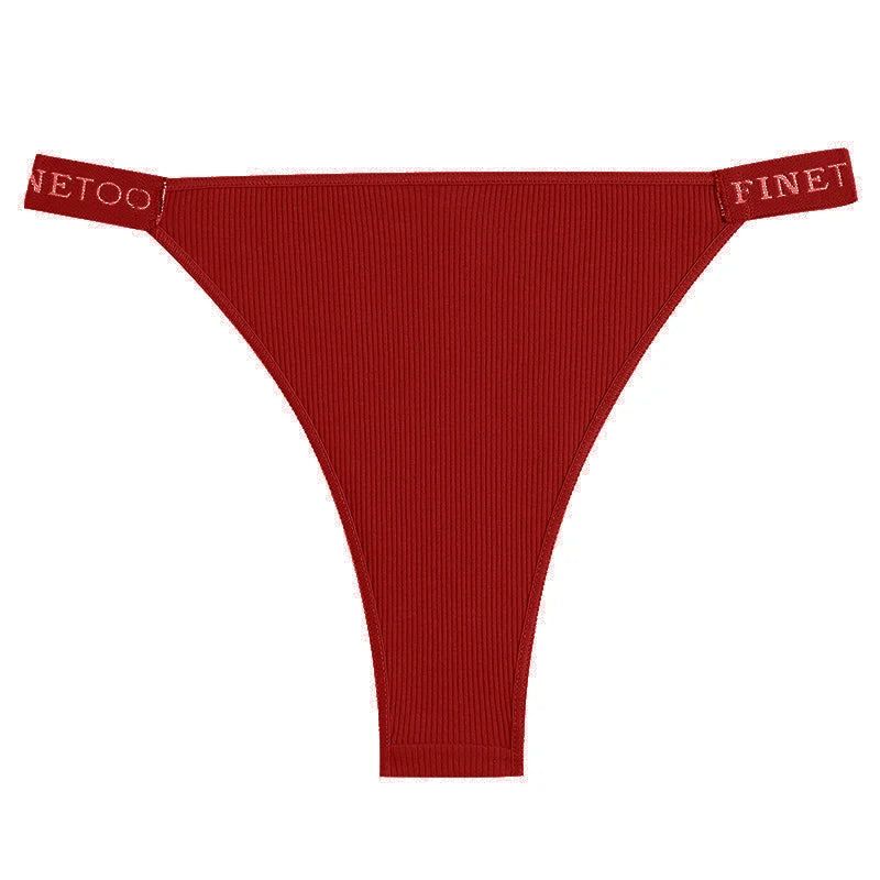 Women Cotton Maillard Brazilian Sexy Panties Breathable Low Waist Female Underwear Soft Solid Color Intimates High Elastic Linge