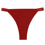 Women Cotton Maillard Brazilian Sexy Panties Breathable Low Waist Female Underwear Soft Solid Color Intimates High Elastic Linge
