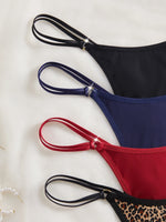 4 Piece Women Panties Sexy Low Rise G‑String Double Waistband Thong Fashion Female Sexy Underwear