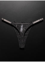 Lace Sexy Girls Women Panties Seamless Underwear Rhinestone G String Letter Transparent Thong For Female Low Rise Ladies Briefs