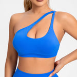NCLAGEN Asymmetric Sports Bra Gym Top Woman High Support Halter Backless Fitness Speed Activewaer Workout Seamless Underwear