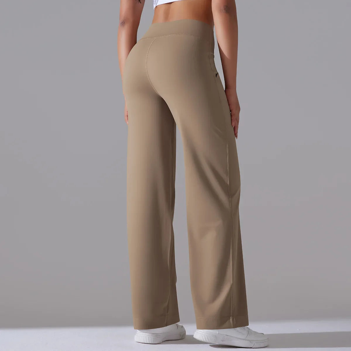 New Yoga Straight Leg Sweatpants Straight Leg Women's Loose Tracksuit Pants Wide Leg Outdoor Gym Running Casual Tracksuit Pants