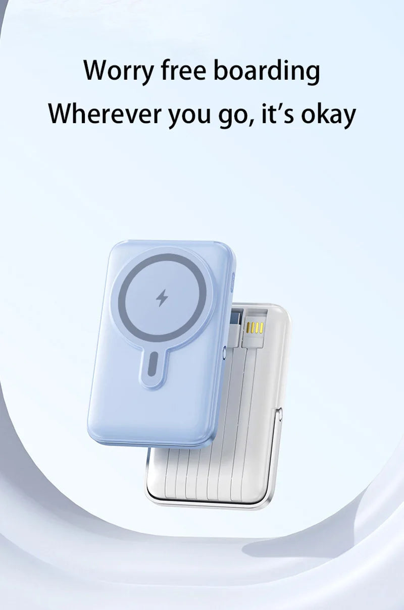 OnePlus Power Bank 200000mAh Portable Auxiliary Spare External Magnetic Battery Pack Wireless Charger For iPhone Xiaomi
