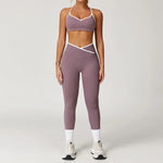 Sportswear Woman Gym Sports Bra Shorts Leggings 2 Piece Set Workout Naked Feeling Seamless Female Fitness Clothing Tracksuits