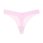 Girls Briefs Seamless Women Panties Sexy G String Ice Silk Underwear T Back Sports Yoga Thong Traceless Plus Size S-XL