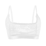 Women Lingerie Sheer Floral Lace Wire-Free No Pad Bra Underwear Adjustable Strap Unlined Brassiere Lingerie Elegant Women's Bras