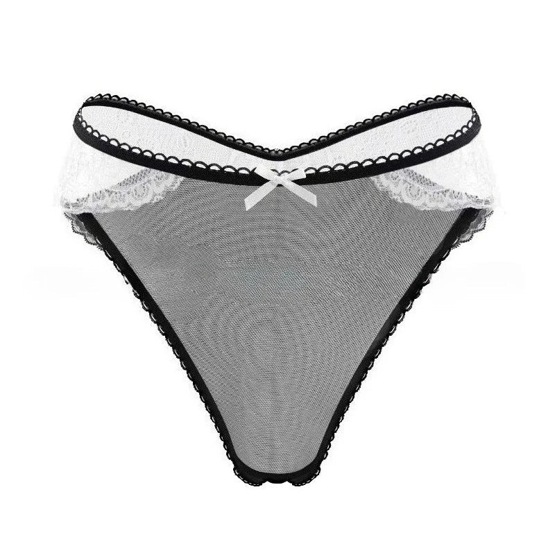1PCS Sexy Lace Bow Lady Briefs Floral Patchwork Panties Breathable Female Underpants Elegant Lingerie Women Panties Underwear