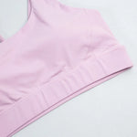 DIAS FIT JOY Women's Breathable Yoga Bra with Removable Padding for Gym And Home Workouts Comfortable Supportive Fitness Bra