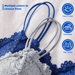 4PCS Women's Lace Non-wire Bra And Panties Set Transparent Low Rise Briefs Ultra-thin Comfort Underwear Female Bralette Lingerie