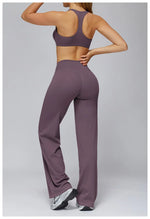 New yoga set 2 pieces gym set Women Long Sleeve Sports Shirts Sports Bra Leggings Suit Fitness Running Workout Suits Tracksuit