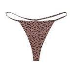Ice Silk Leopard Women Panties Sexy G String Seamless Thong Underwear Girls Briefs Low Waist Traceless Underpants Plus Size S-XL