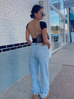 Women's O-neck Backless T-shirt Short Sleeve Solid Color Crop Top Summer Cute Baby Tee Y2K Clothes Bodycon Tunics Fashion Tank