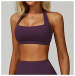 Woman Bra Gym Underwear Yoga Sport Bra Outdoor Jogging Hanging Neck Shoulder Strap Fitness Sports Bra Breathable Sexy Female Top