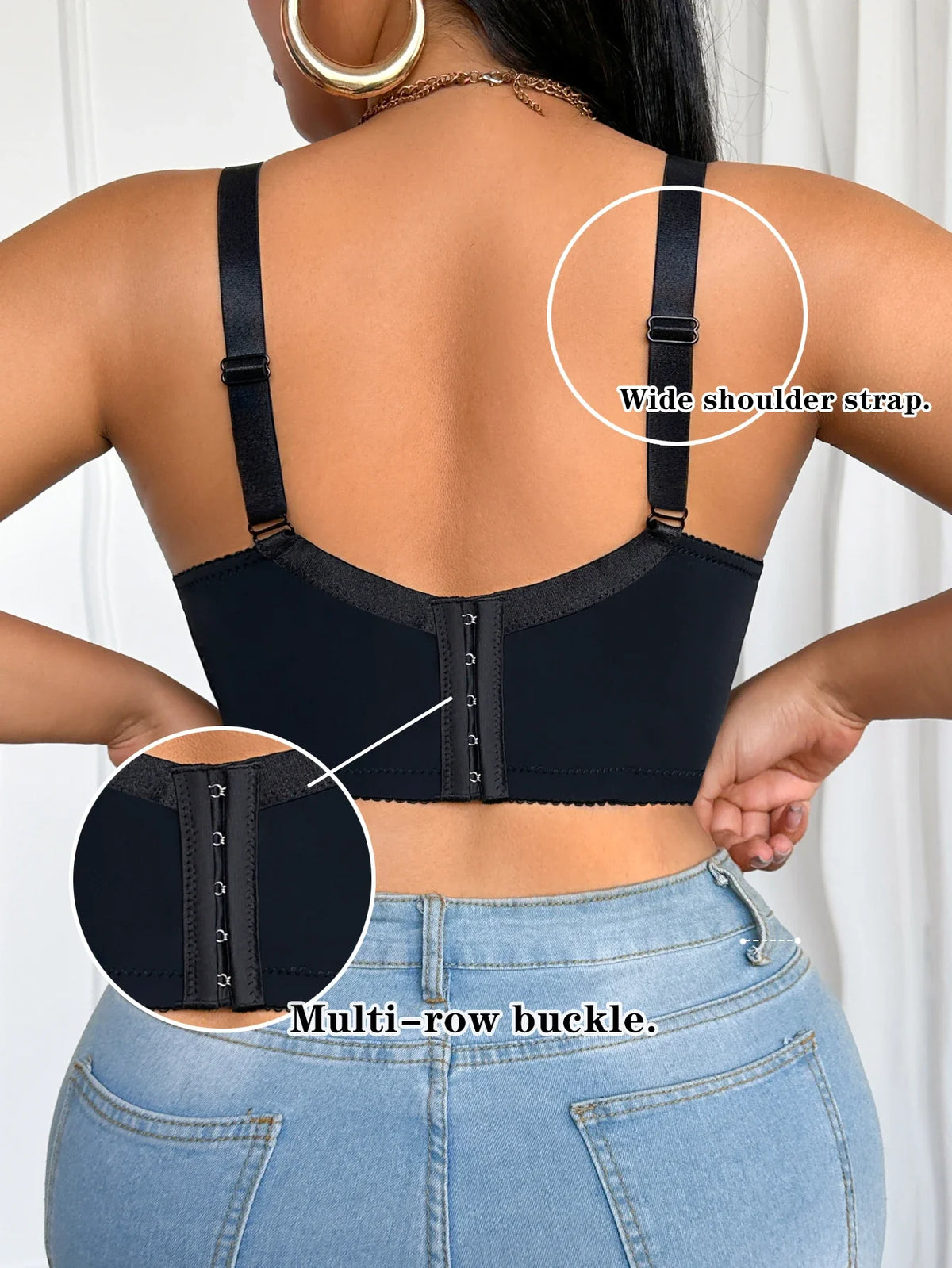 Sexy Women's Plus size Bra Thin cup Lace Splicing Underwire Bra Push-Up and Side Breast Unlined Breathable Women's Lingerie Bra