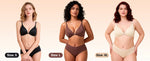 7 Pack Of Color Women's Front Closure Bras Seamless Push-Up Wireless Bras with Removable Padding Basic Everyday T-Shirt lingerie